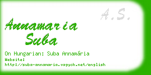 annamaria suba business card